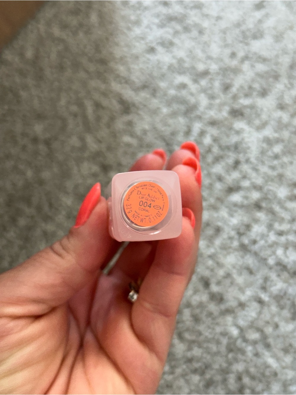 Dior Lip Balm in Coral/Peach Shade - Dior Addict 004
